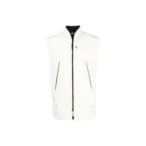 STONE ISLAND Vests Men White