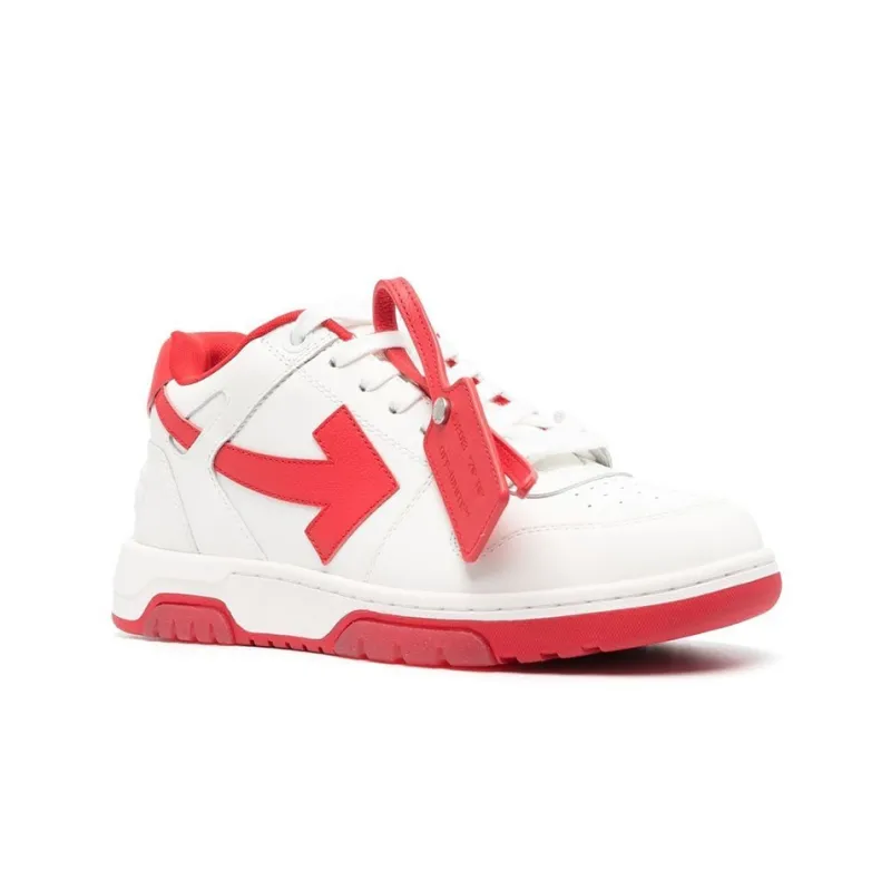 OFF WHITE Out Of Office Low Top Sneaker 'White Red'-2