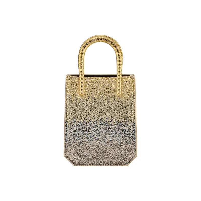BVLGARI Serpenti Series Suede Tote Bag Shopping Bag Shoulder Bag Crossbody Bag Handbag Mini Women's Light Gold-2