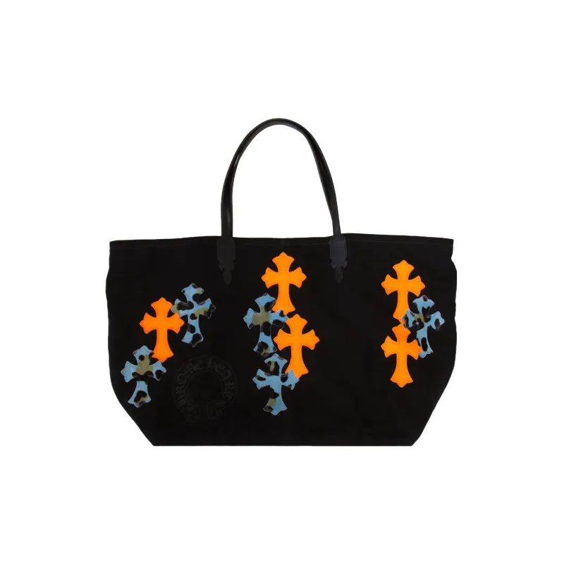 Chrome Hearts Cow Leather Tote Bag Shopping Bag Handbag Women's Black-1