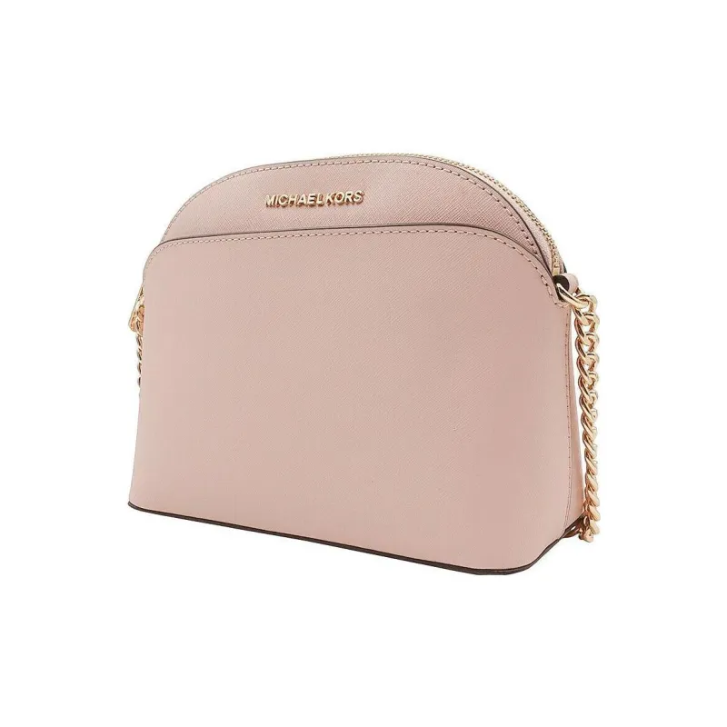 MICHAEL KORS Leather Dome Bag Crossbody Bag Women's Cream Pink-1