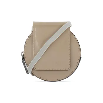 DIESEL Cow Leather Chain Wallet Mini Women's Light Brown