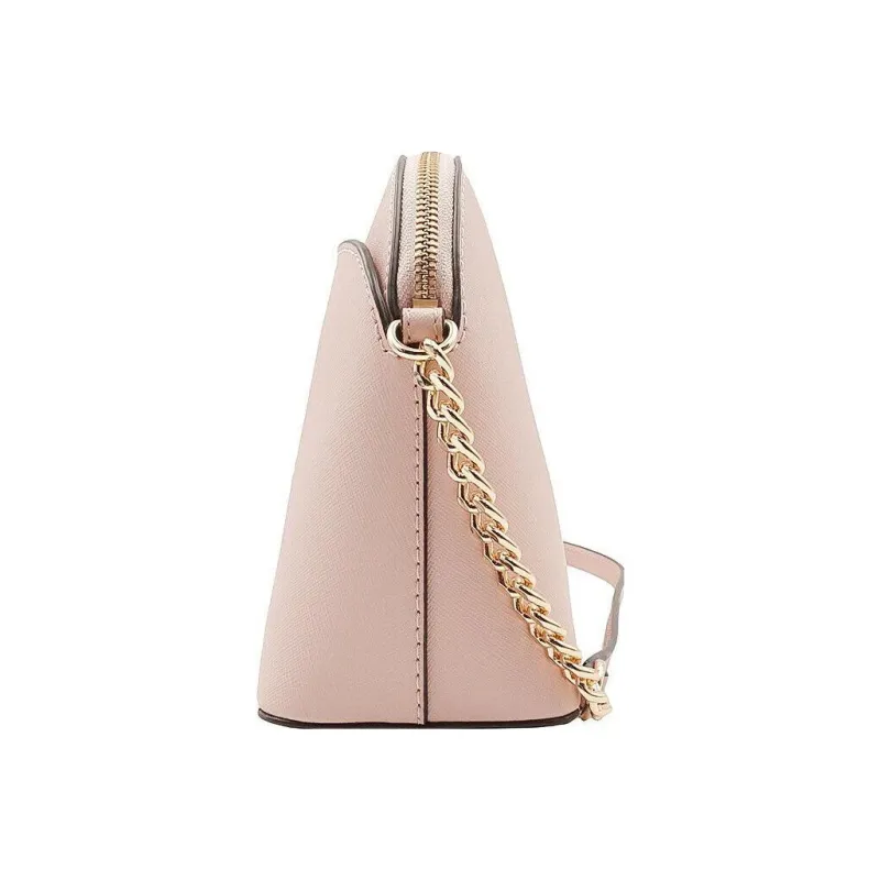 MICHAEL KORS Leather Dome Bag Crossbody Bag Women's Cream Pink-3