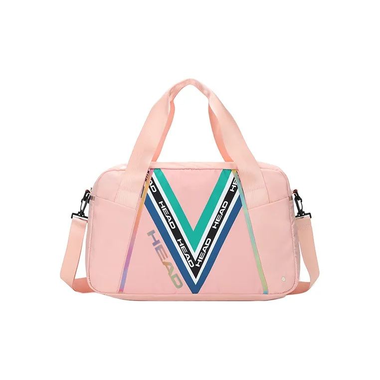 HEAD Polyester Travel Bag Large Size Unisex White Ink Color/Black Digital/Pink V Graph-6