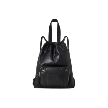 DIESEL Leather Backpack Men's Black