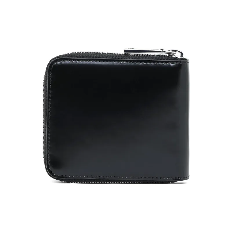 DIESEL Smooth Cow Leather Wallet Extra Small Men's Black-1