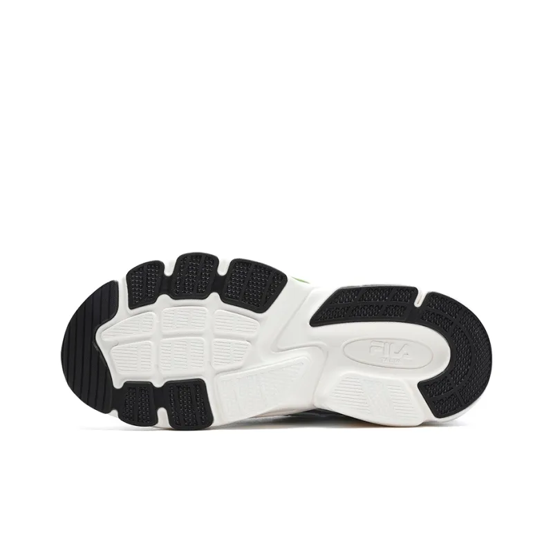 FILA Y2K Slip Resistant Low Top Casual Shoes Men's White Black Lotus Gray-5