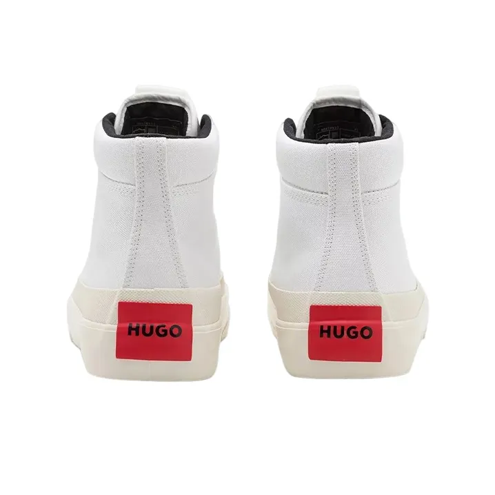 HUGO BOSS High-Top Stylish Skateboarding Shoes Men's White-3