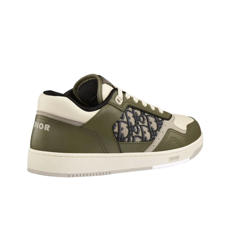 DIOR B27 Low Olive Cream Beige Black DIOR Oblique Jacquard-2