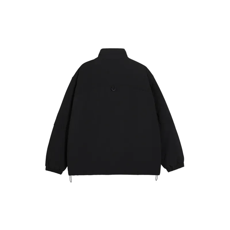 TIKIMOMOKA x Cokein Solid Color Lapel Loose Fit Puffer Jacket Unisex-5