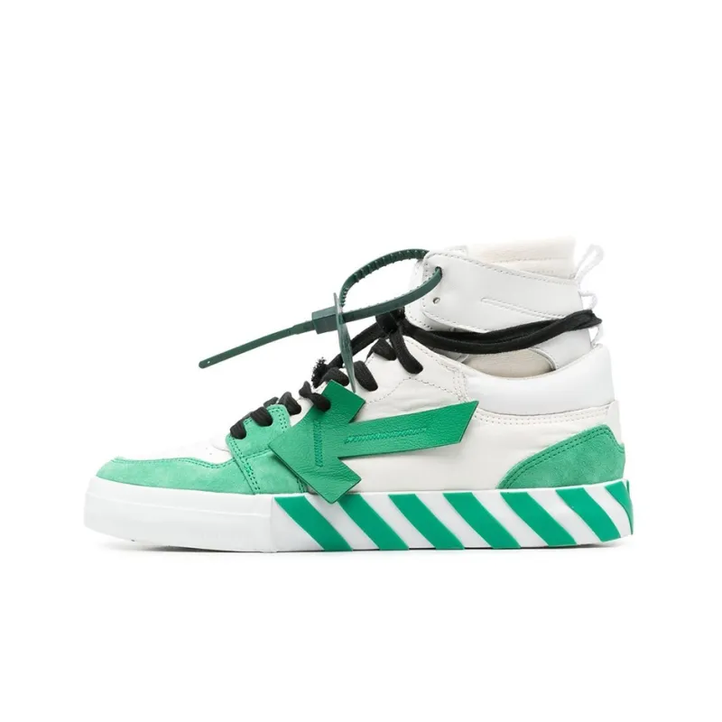 OFF WHITE Vulc High White Green-0