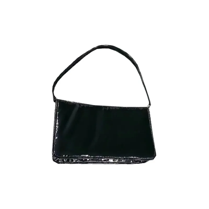 Chrome Hearts Patent Leather Shoulder Bag Handbag Shoulder Bag Women's Black-1