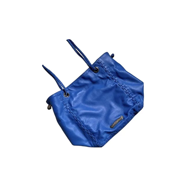 Chrome Hearts Cow Leather Bucket Bag Tote Bag Shopping Bag Handbag Shoulder Bag Women's Croatia/Electric Dark Blue-1