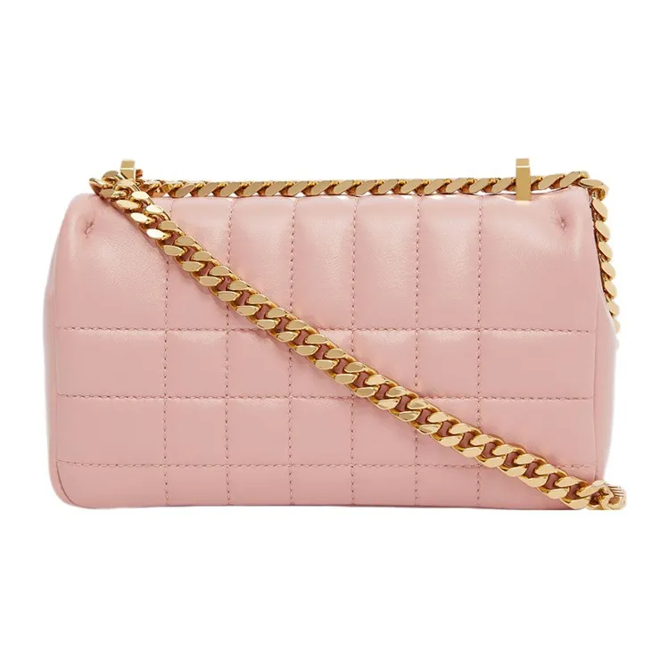 Burberry Lola Bag Lambskin Shoulder Bag, Crossbody Bag Mini Women's Pink-3