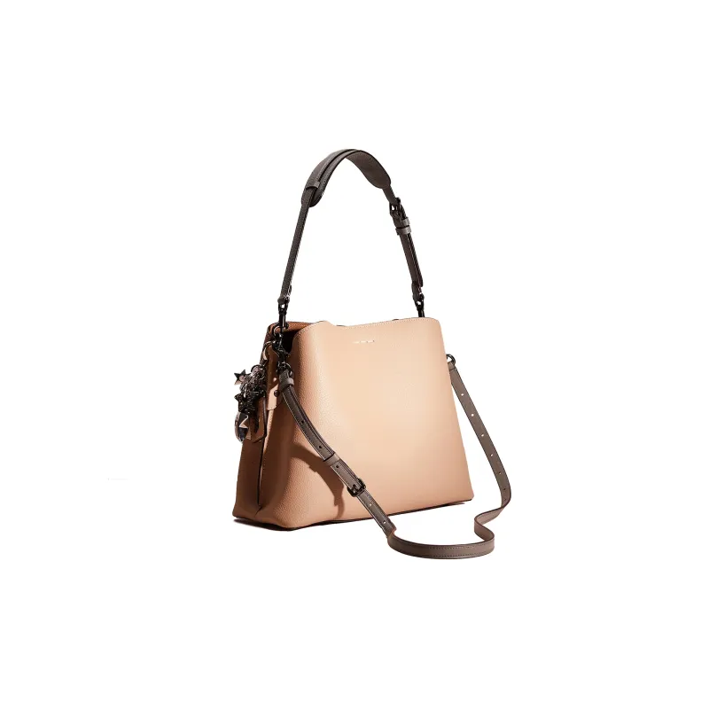 COACH Willow Polished Pebbled Leather Portable Crossbody Bag, Shoulder Bag Tubas Women's Taupe-1