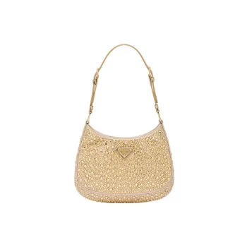 PRADA Cleo Fabric Shoulder Bag Handbag Shoulder Bag Women's Gold