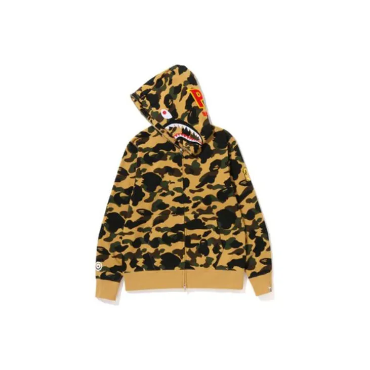 Bape Ponr 1St Camo Shark Full Zip Hoodie-3