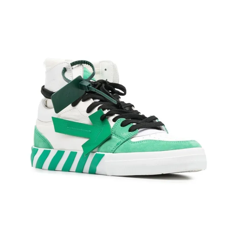 OFF WHITE Vulc High White Green-2