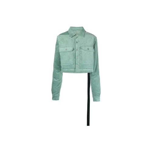 Rick Owens DRKSHDW Cropped Coats Women's Aqua Green