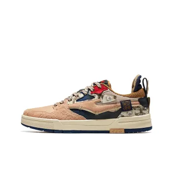 HONOR OF KINGS Erke No Double Collection Anti Slip Wear Resistant Low Top Skateboard Shoes Deer Brown New Year Limited