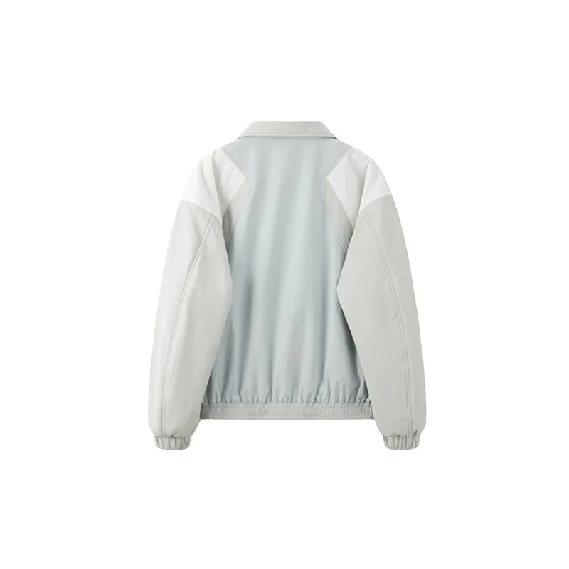 YOSHIYOYI Puffer Jackets Unisex Light Gray-1