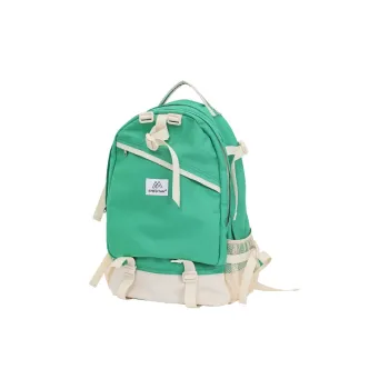 MYEDITION Durable Oxford Gym Bag Students Backpack Travel Backpack Regular Unisex Black/Green