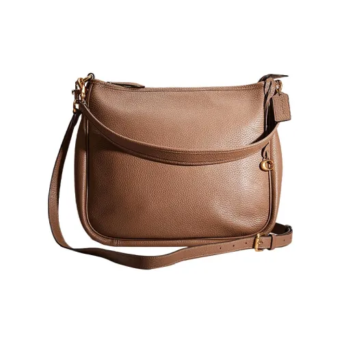 COACH Cary Pebbled Leather Portable Crossbody Bag Shoulder Bag Women's Brown