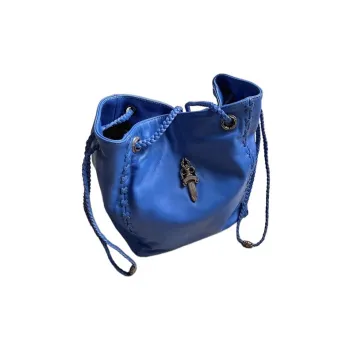 Chrome Hearts Cow Leather Bucket Bag Tote Bag Shopping Bag Handbag Shoulder Bag Women's Croatia/Electric Dark Blue