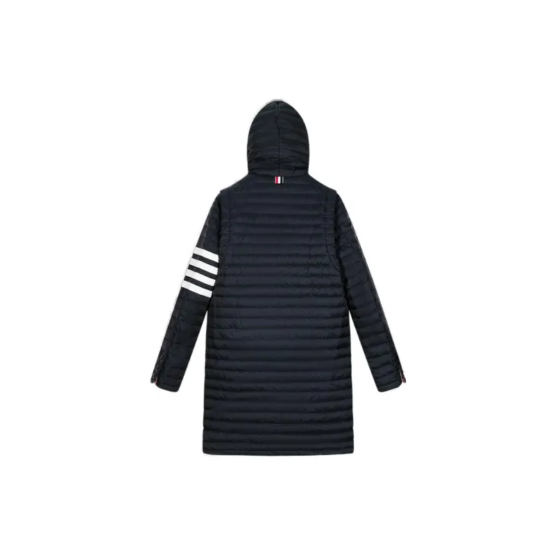 THOM BROWNE 4 Bar Hooded Down Coat-1
