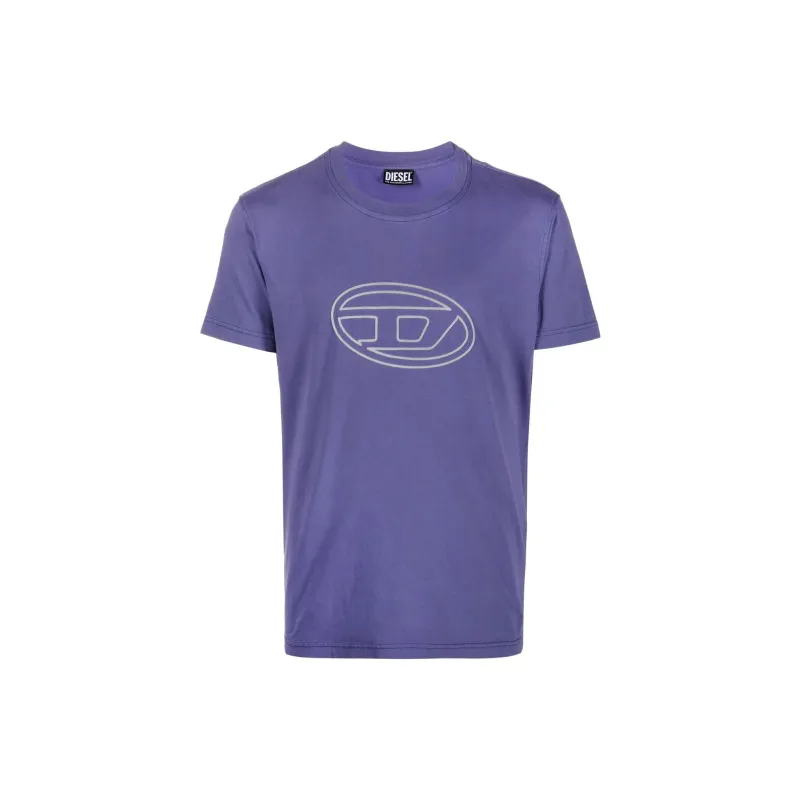 DIESEL T-Shirts Men Dark Purple-0