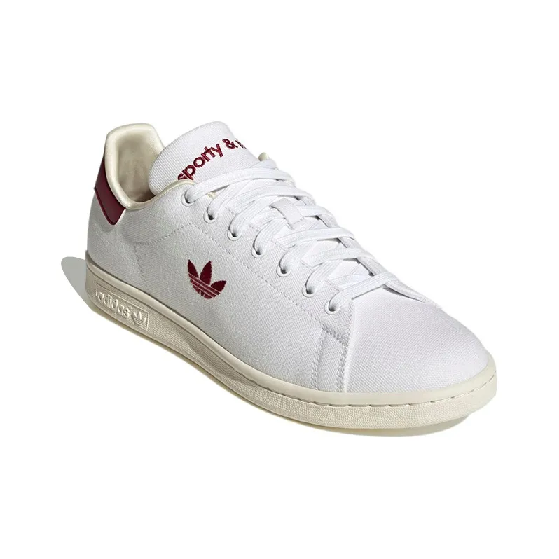 Adidas Stan Smith Sporty & Rich White Merlot-1