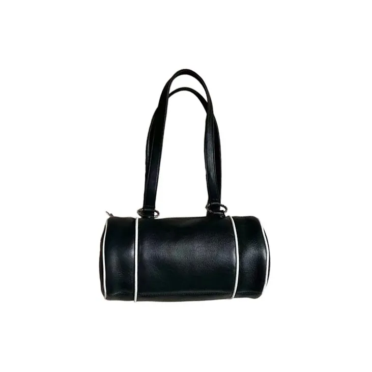 Chrome Hearts Leather Bucket Bag Shoulder Bag Handbag Women's Black-1
