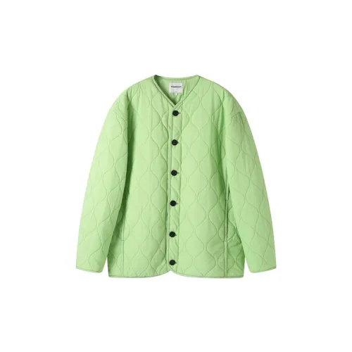 YOSHIYOYI Puffer Jackets Unisex Neon Green