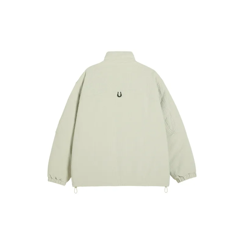 TIKIMOMOKA x Cokein Solid Color Lapel Loose Fit Puffer Jacket Unisex-1