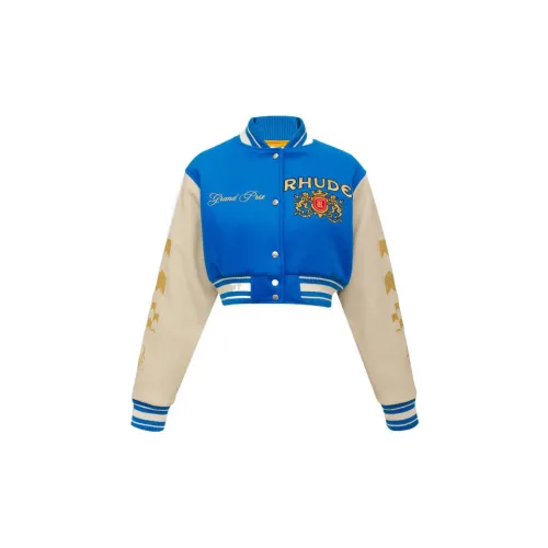 RHUDE Baseball Jerseys Women's Blue