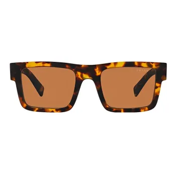 PRADA Tortoiseshell-effect Square-frame Sunglasses