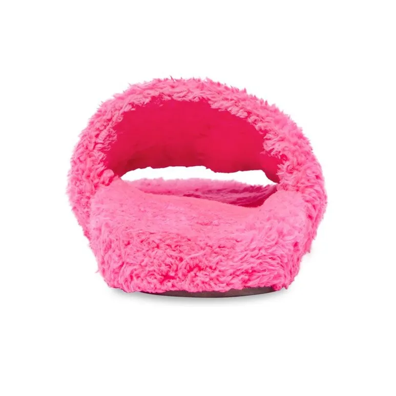 Balenciaga Furry Slide Pink Women's-3