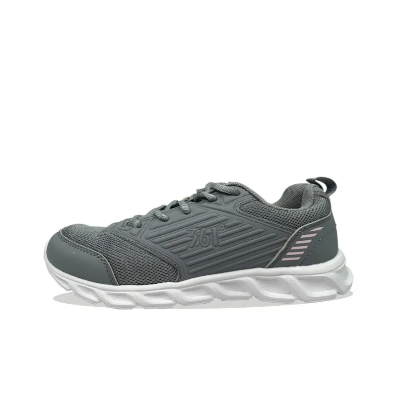361° Slip Resistant, Lightweight, And Breathable Low Top Running Shoes Women's Gray Pink-0