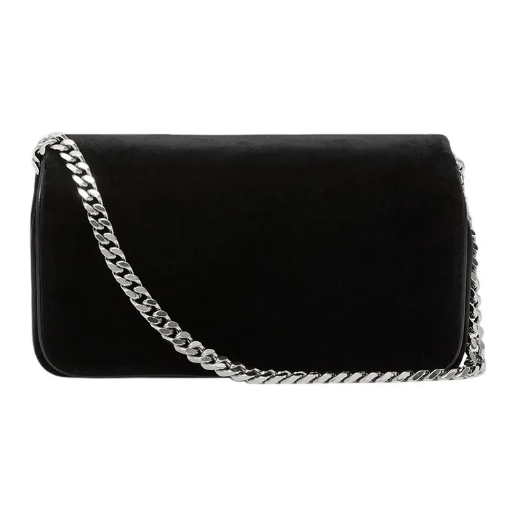Burberry Lola Bag Leather Shoulder Bag Crossbody Bag Small Size Women's Black-3