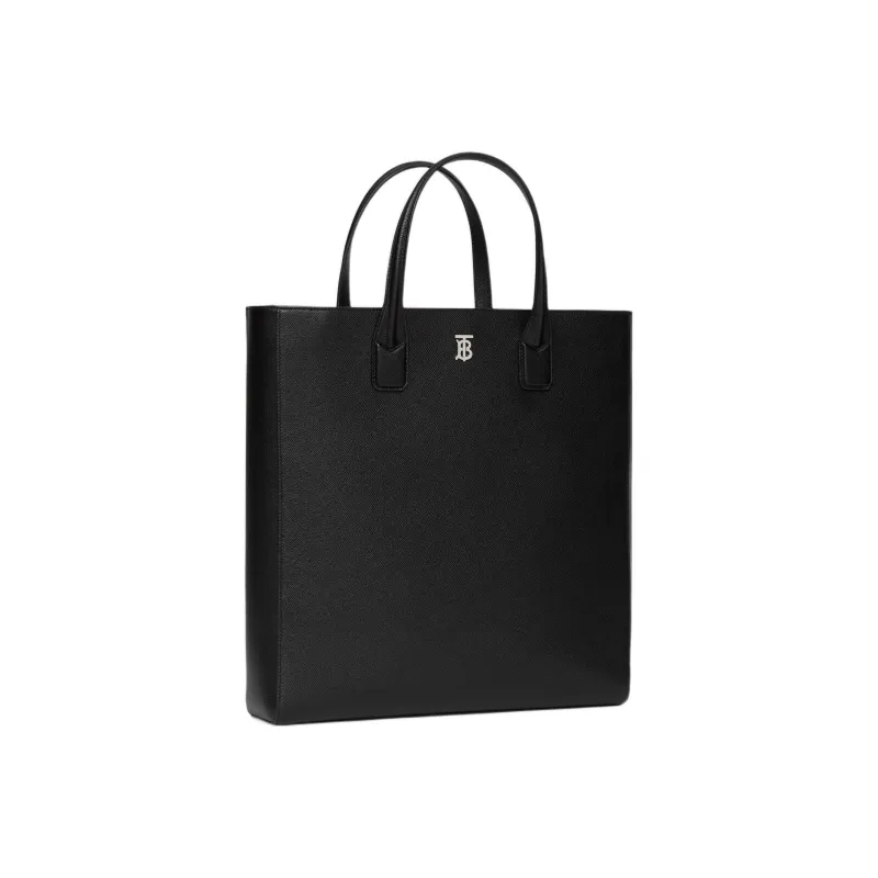 Burberry Monogram Calfskin Tote Bag, Shopping Bag, Shoulder Bag, Crossbody Bag, Handbag Men's Black-1