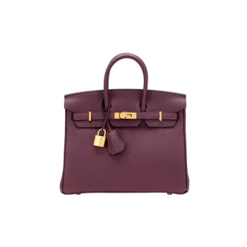 HERMES Birkin Togo Calfskin Birkin Bag Handbags Women's N5 Cassis Blackcurrant Color