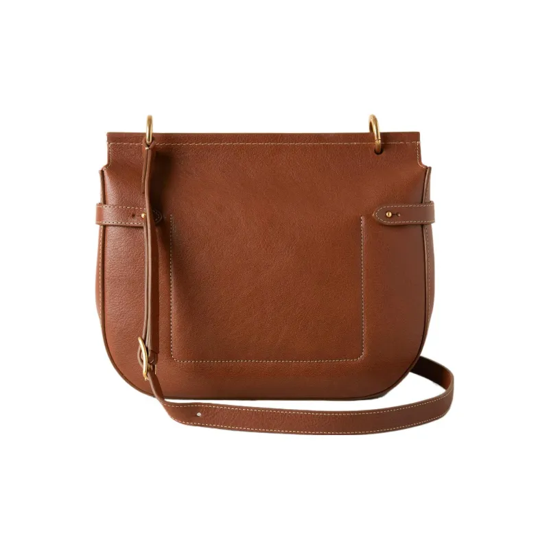 Mulberry Traditional Natural Vegetable Tanned Leather Crossbody Bag Shoulder Bag Women's Brown-3