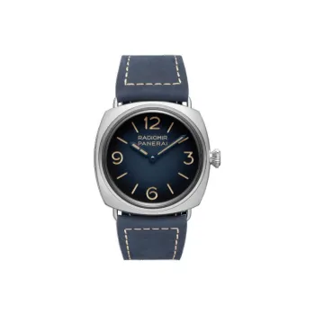 PANERAI RADIOMIR Collection Manual Mechanical Movement Men's Watch 45mm Blue Dial Stainless Steel Case PAM01335