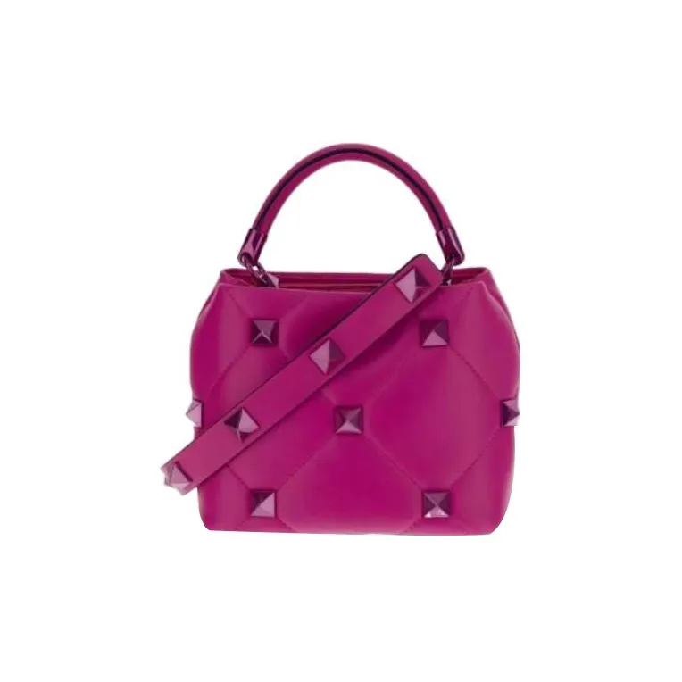 Valentino GARAVANI Leather Shoulder Bag Crossbody Bag Handbag Women's Fuchsia-2
