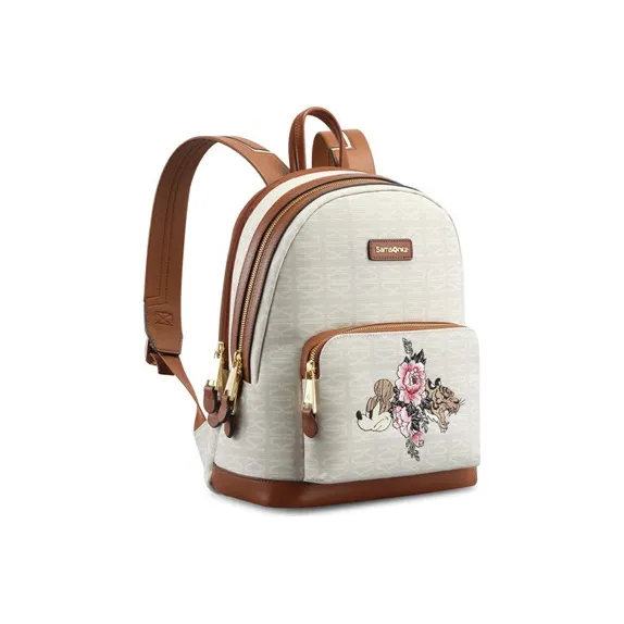 SAMSONITE × Disney Disney Collaboration Canvas Laptop Backpack Regular Women's Beige-4