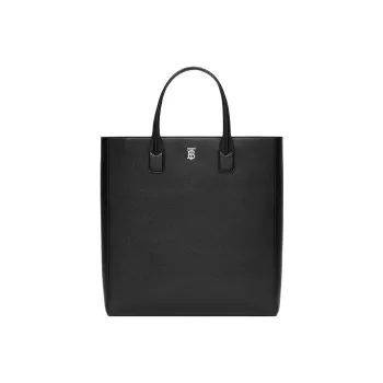 Burberry Monogram Calfskin Tote Bag, Shopping Bag, Shoulder Bag, Crossbody Bag, Handbag Men's Black
