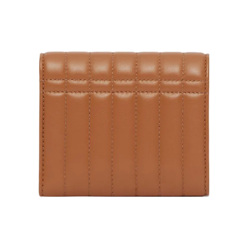 Burberry Lola Lola Bag Lambskin Patchwork Leather Wallet Small Size Women's Brown-2
