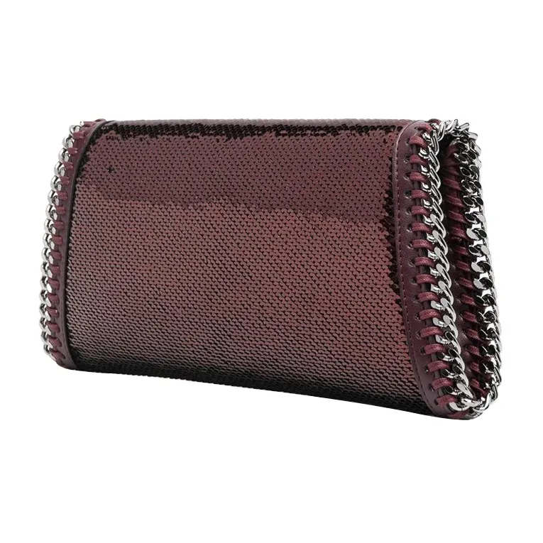 Stella McCartney Falabella Polyester Clutch Women's Grape-Colored-1