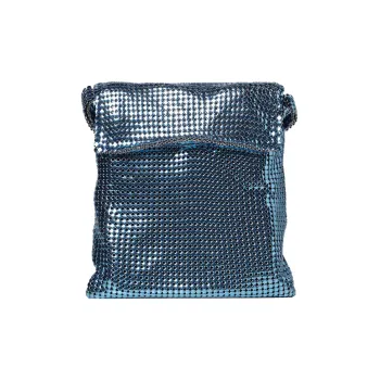 Paco Rabanne Metal Shoulder Bag Crossbody Bag Women's Blue