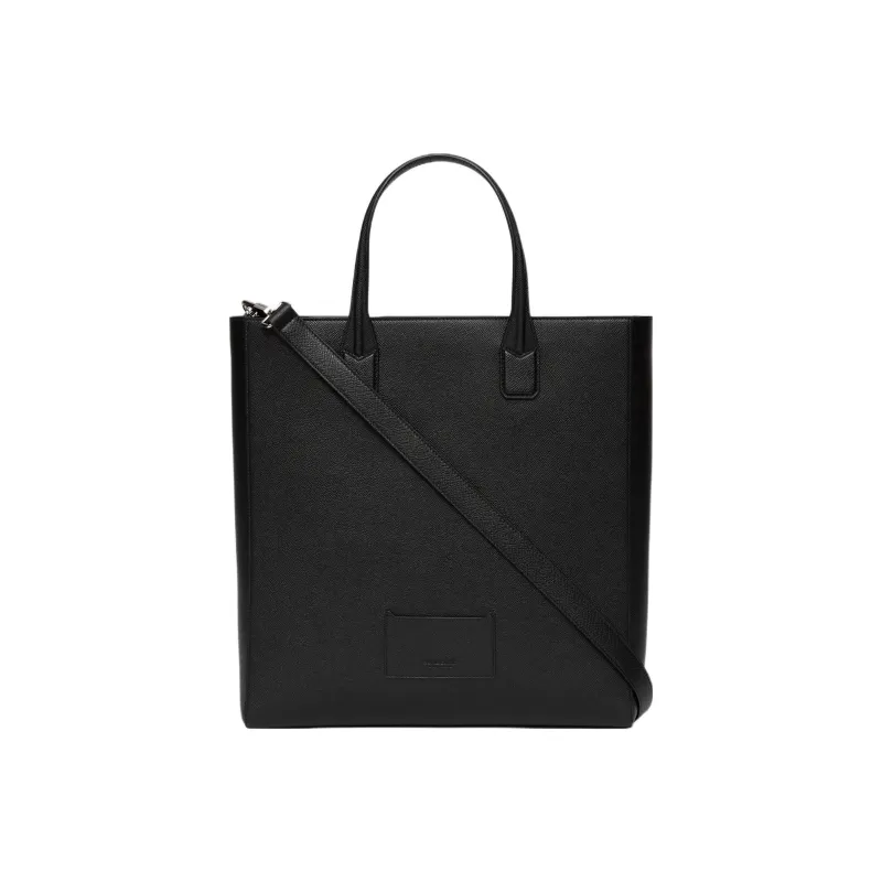 Burberry Monogram Calfskin Tote Bag, Shopping Bag, Shoulder Bag, Crossbody Bag, Handbag Men's Black-3